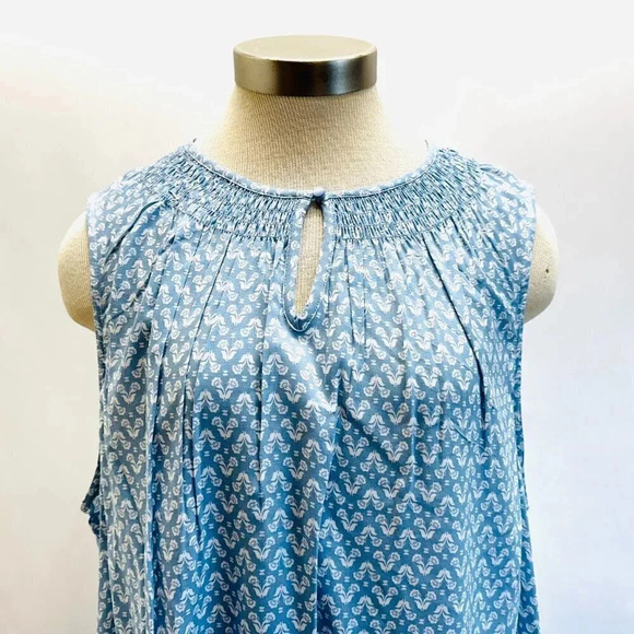 NWT CROFT&BARROW Women Sleeveless Pullover Keyhole Neckline Floral Shirt Sz PXXL - Picture 2 of 13